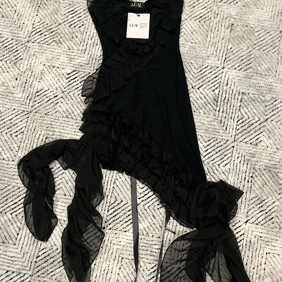 LEAU ROUX Ruffle Mesh Dress - Picture 6 of 8